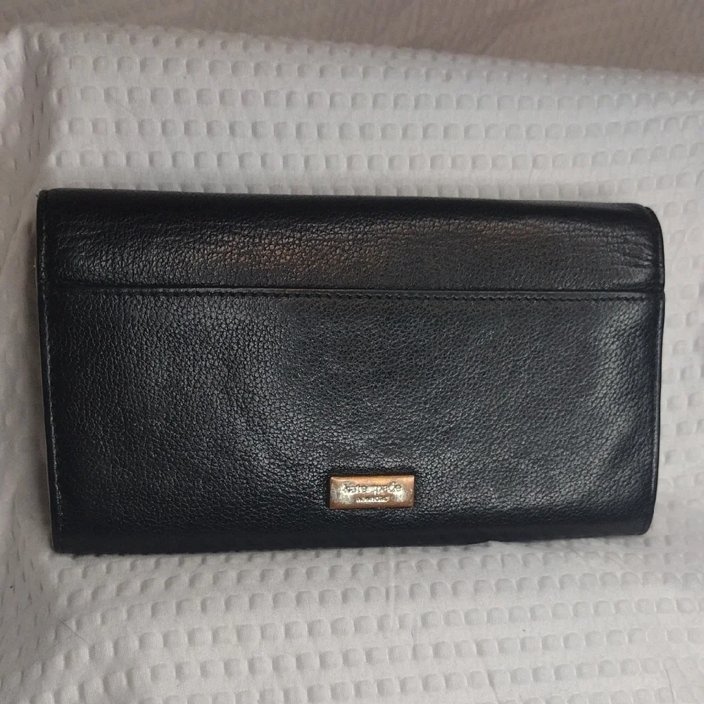 Kate Spade Black and Cream Bow Wallet - Picture 10 of 15
